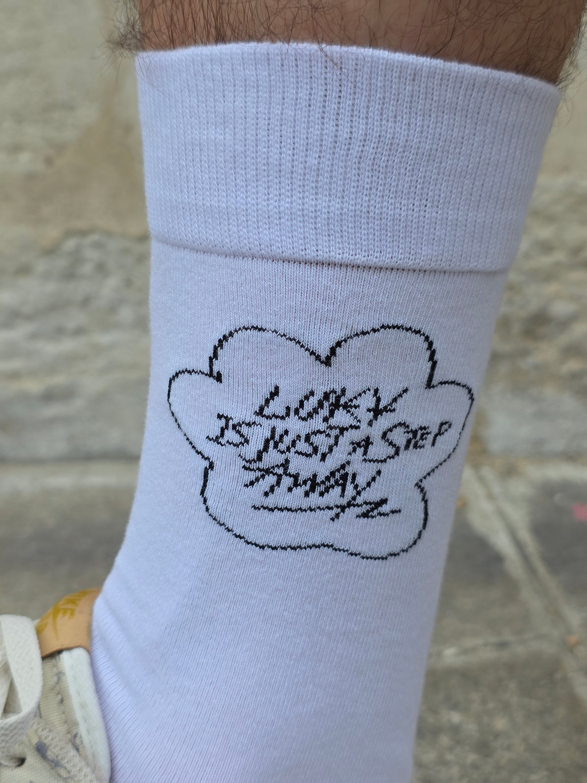 Luky 標語襪 - 幸運就在下一步