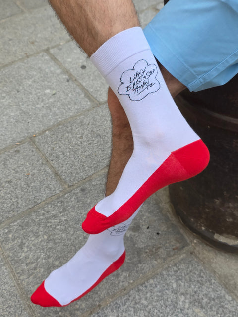 Luky 標語襪 - 幸運就在下一步